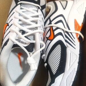 Nike Mens Sneakers - White, Black, and Orange